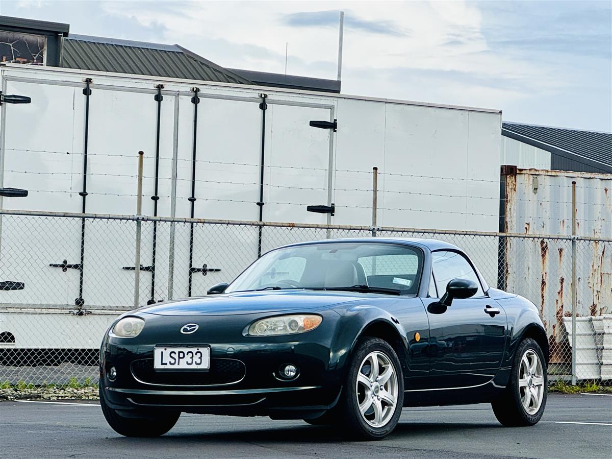 2007 Mazda Roadster MX-5 VS Hardtop Full Leather Convertible Automatic, Green, 2 seats, Petrol, 2,000 cc, 182,000 km