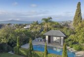 1604m2 site, 6 beds 3.5 baths house with double garage and self-contained flat and tennis court , heated pool and sea views, enjoy it or subdivide without resource consent into another two app 300m2 section {subject to surveyor confirmation) to build two prestige new home, but still keep the original premium home on app 1000 m2 land, 184 Kohimarama Road, Kohimarama, Auckland