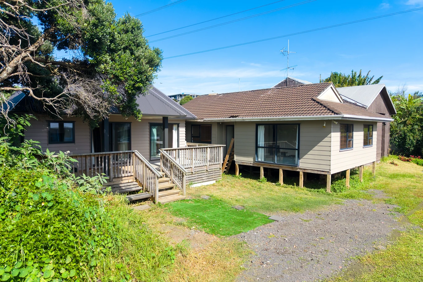 Vendor Says Sell – All Offers Considered, 4 beds 2 baths house on share of 1356m2, Recently constructed studio (CCC issued), Relocated 3-bedroom dwelling (unfinished), Expansive garage space, Walking distance to Sylvia Park, IKEA, and public transport (bus & train), Prospective purchasers are advised that certain works on the property may not have obtained neighbouring cross-lease consent, 19 Mclennan Road, Mount Wellington, Auckland