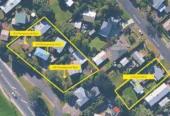 Buy one or three, 3 beds 1 bath house with garage on 860m2 section, Smart Concept Design Available for 6 x two-level standalone homes (each 3-beds with car park), just minutes away from Stanmore Bay beach, Whangaparaoa town centre, supermarkets, schools, The neighboring properties at 628 and 630 Whangaparaoa Road are also up for sale, 626 Whangaparaoa Road, Stanmore Bay, Auckland