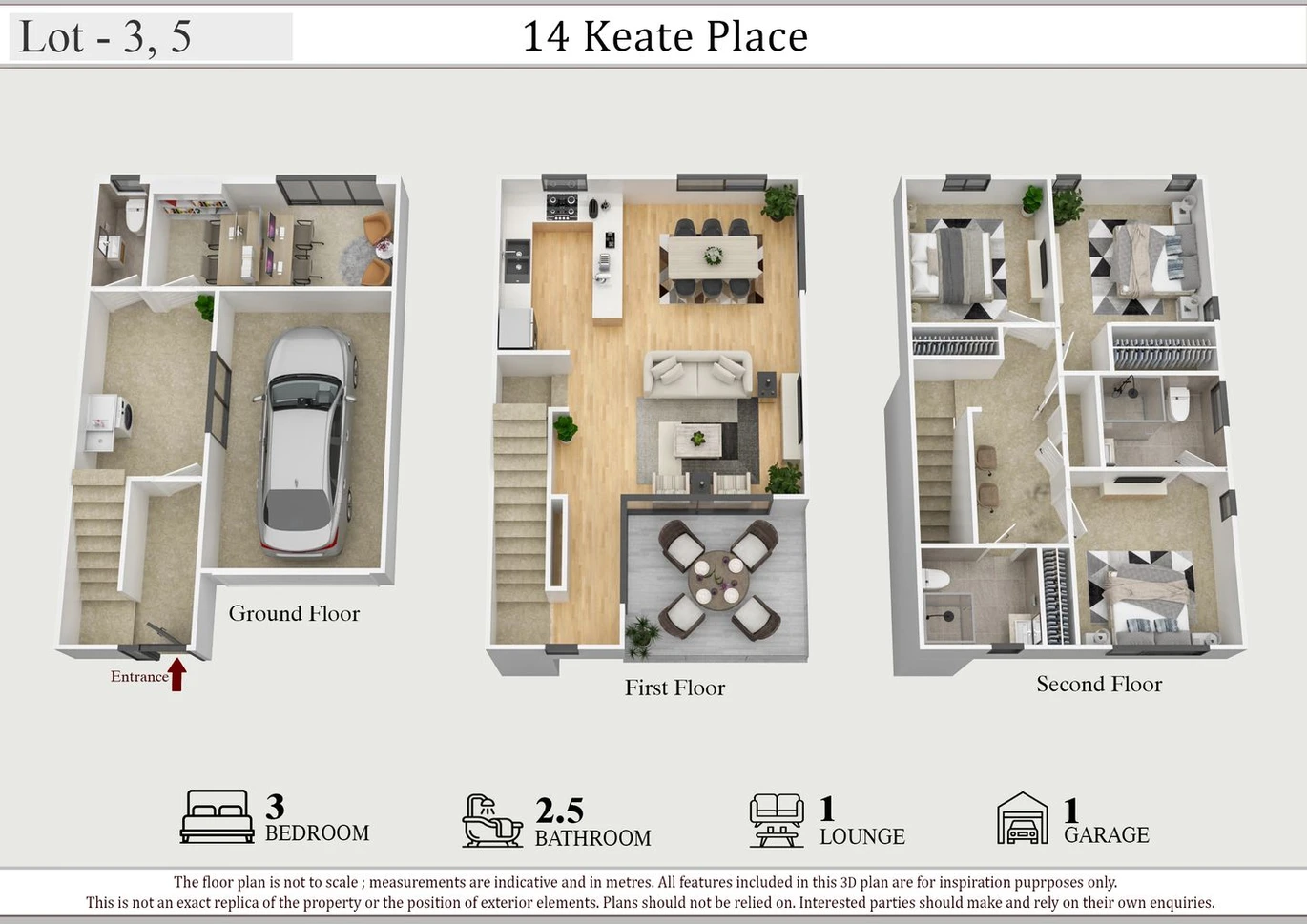 10-Year Master Build Guarantee, Brandnew freehold 3 beds 2.5 baths home with garage, no body corporate or society fees, Lot 1/14 Keate Place, Mount Wellington, Auckland