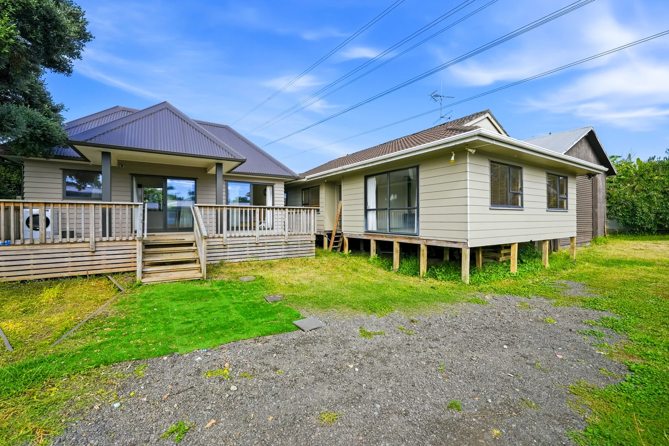 Vendor Says Sell – All Offers Considered, 4 beds 2 baths house on share of 1356m2, Recently constructed studio (CCC issued), Relocated 3-bedroom dwelling (unfinished), Expansive garage space, Walking distance to Sylvia Park, IKEA, and public transport (bus & train), Prospective purchasers are advised that certain works on the property may not have obtained neighbouring cross-lease consent, 19 Mclennan Road, Mount Wellington, Auckland