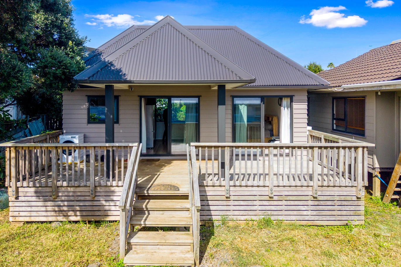 Vendor Says Sell – All Offers Considered, 4 beds 2 baths house on share of 1356m2, Recently constructed studio (CCC issued), Relocated 3-bedroom dwelling (unfinished), Expansive garage space, Walking distance to Sylvia Park, IKEA, and public transport (bus & train), Prospective purchasers are advised that certain works on the property may not have obtained neighbouring cross-lease consent, 19 Mclennan Road, Mount Wellington, Auckland