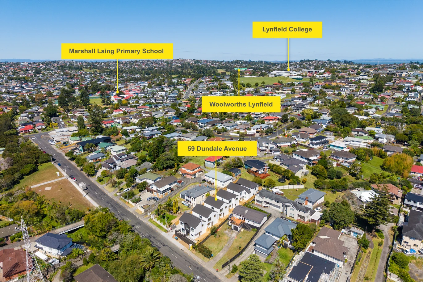 Stamford’s 10-Year Building Warranty Insurance, Standalone freehold New 4 beds 2 baths home with garage, close to schools, shops, Maungakiekie Golf Course & Margaret Griffen Park, zoned for Lynfield College, Marshall Laing Primary, Blockhouse Bay Intermediate,  Lot 3/59 Dundale Avenue, Blockhouse Bay, Auckland