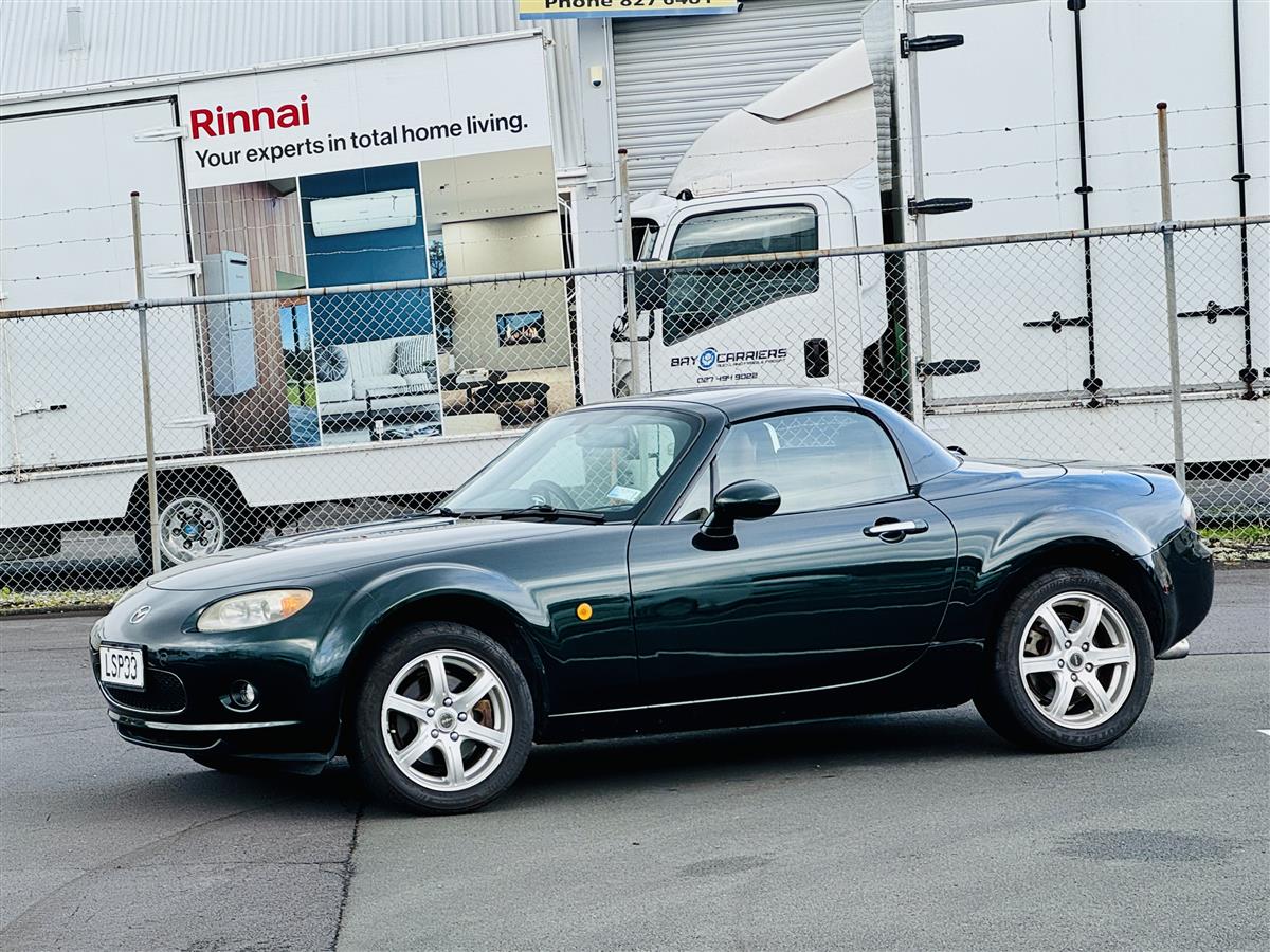 2007 Mazda Roadster MX-5 VS Hardtop Full Leather Convertible Automatic, Green, 2 seats, Petrol, 2,000 cc, 182,000 km