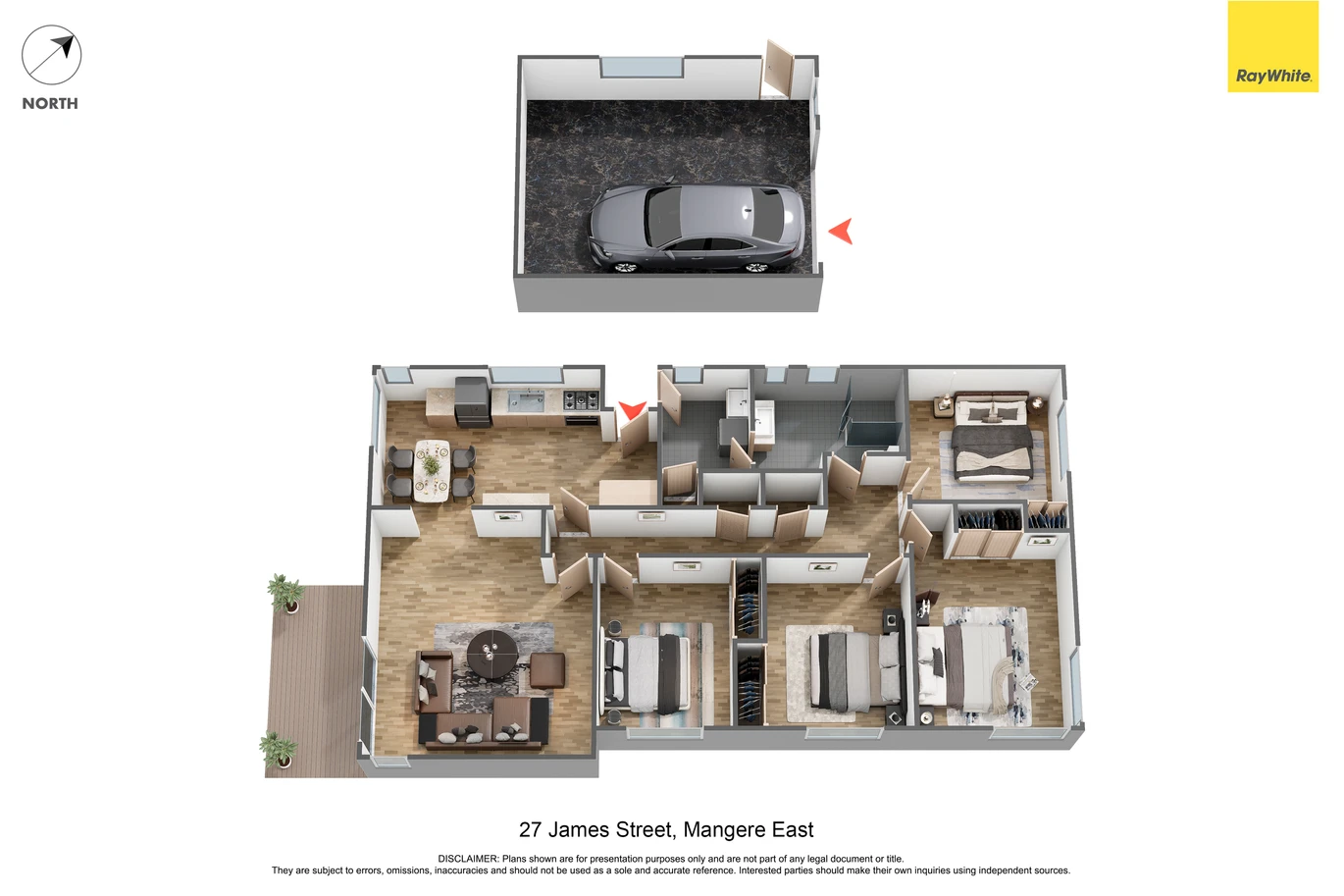 4 beds 1 bath house on 675m2 section, with RC approved for the development of four standalone houses, with individual vehicle crossings, stormwater wastewater onsite. Approved in two stages, you can keep the existing house but build a new one with no rent lost, close to schools, shops, supermarket, 27 James Street Mangere East, Auckland