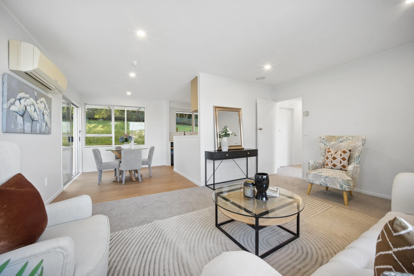 Renovated 3 beds 1 bath house on 1128m2 section, with a deck and pergola, a single garage and additional open parking spaces for up to five vehicles, 12 Glenbervie Crescent Massey,, Auckland