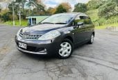 2008 Nissan Tiida NZ RADIO !! Hatchback Tiptronic, 5 seats, Grey, New Import, Petrol, 1,500 cc, 119,000 km