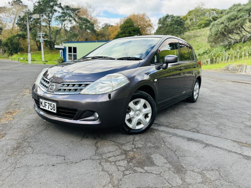 2008 Nissan Tiida NZ RADIO !! Hatchback Tiptronic, 5 seats, Grey, New Import, Petrol, 1,500 cc, 119,000 km