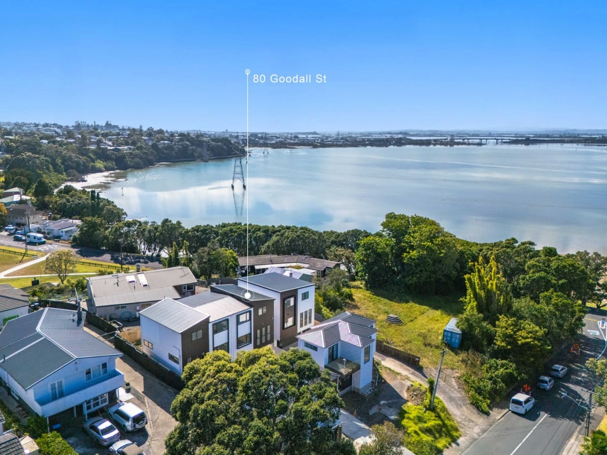 170m2 Sea views 4 beds 3 baths home with double garage, Mere footsteps lead directly to Taylors Bay Beach and scenic coastal reserves, close to schools, Onehunga Mall, Royal Oak shopping centre, zoning of Hillsborough Primary, Waikowhai Intermediate and Onehunga High School, Lot 4/80 Goodall Street, Hillsborough, Auckland