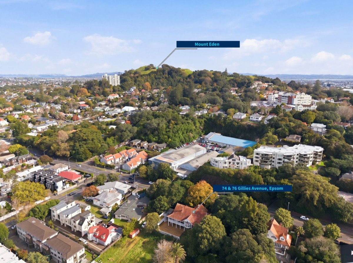 4421m2 section, Motivated vendor, Double Grammar school zone, total 9 beds 4 baths 6 car parks, zoned for Epsom Girls Grammar School and Auckland Grammar School, easy access to Westfield Newmarket, motorway connections, With three separate entrances, the estate is believed to have formerly been associated with Auckland’s first mayor, 74 & 76 Gillies Avenue, Epsom, Auckland