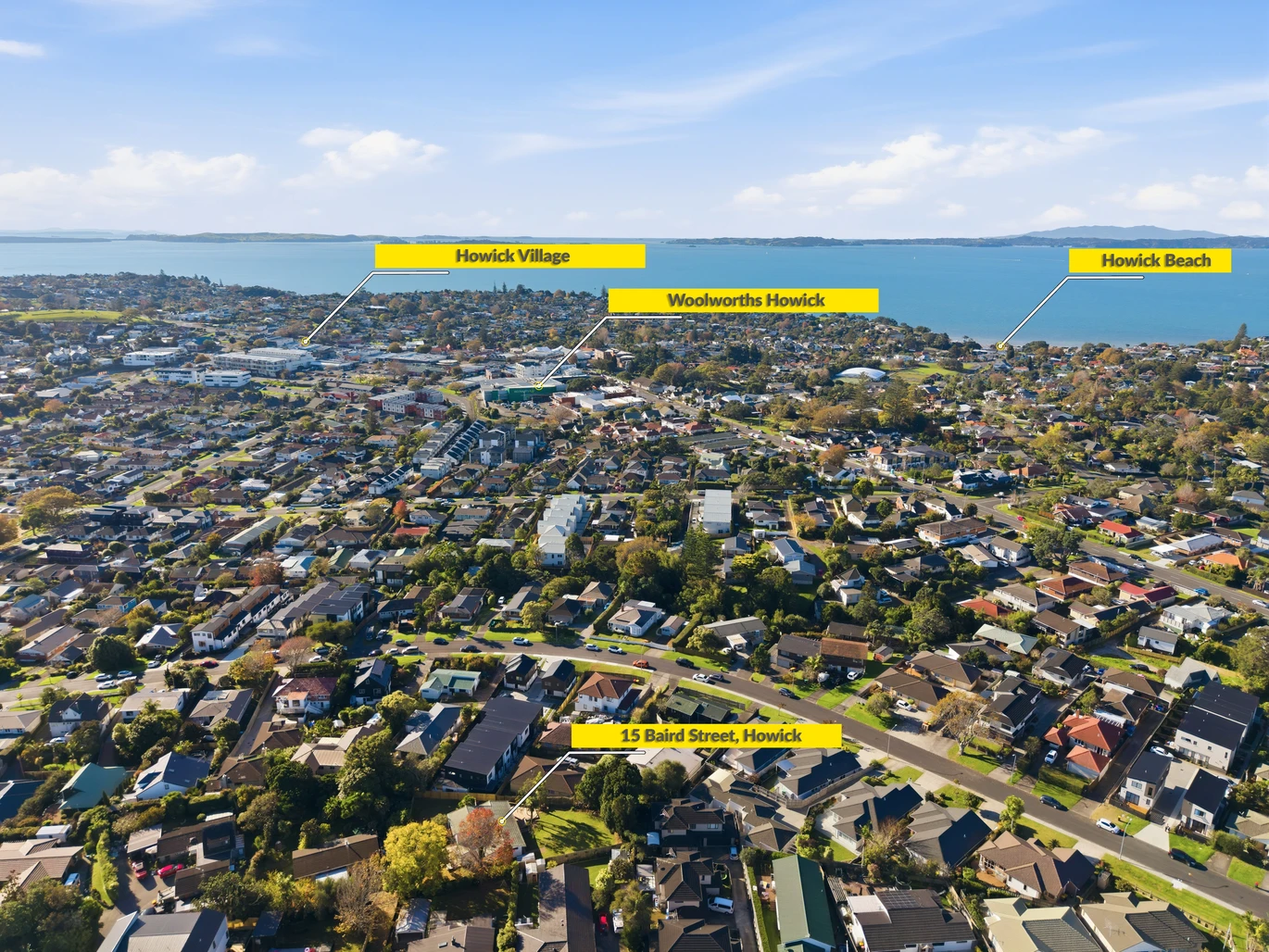 1009m2 section, 2 beds 1 bath house with carport, close to shools, shopping centres, zoned for Howick Intermediate, Owairoa School, Howick College, Star of the Sea School, and Sancta Maria College, 15 Baird Street Howick, Auckland