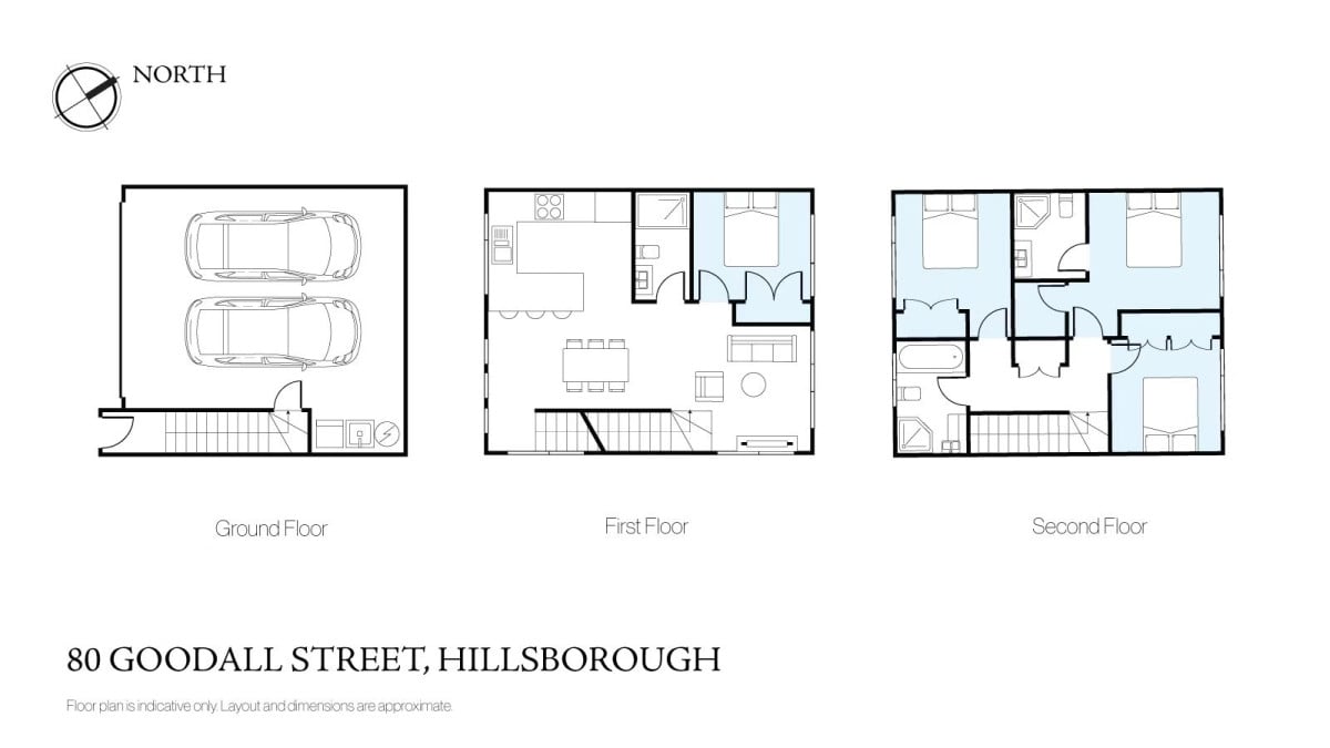 170m2 Sea views 4 beds 3 baths home with double garage, Mere footsteps lead directly to Taylors Bay Beach and scenic coastal reserves, close to schools, Onehunga Mall, Royal Oak shopping centre, zoning of Hillsborough Primary, Waikowhai Intermediate and Onehunga High School, Lot 4/80 Goodall Street, Hillsborough, Auckland