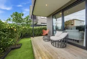 Built by Jalcon Homes, 2 beds 1 bath 1 car park apartment, Positioned on the ground level with its own private courtyard, just a short stroll to the heart of Kumeu, with easy access to Westgate Shopping Centre, SH16 motorway links, zoned for Huapai District School, St Paul’s School, and Massey High School, 3/38 Jane Maree Road Kumeu, Auckland