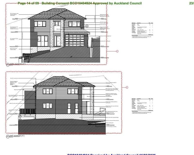 Two sections, each with RC, BC & EPA Approved for 4 beds 2 baths house, Close to schools, parks, shops, motorway access, 1.9km to Albany Junior High School, 34B & C Lorikeet Place, Unsworth Heights, Auckland