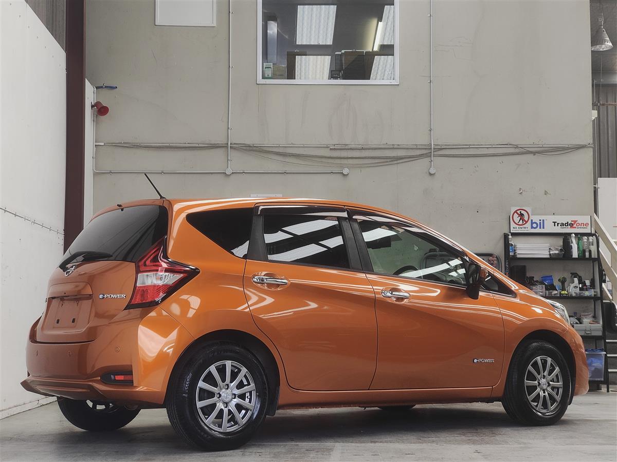 2016 Nissan Note X E-POWER/360 CAMERA/ALLOY WHEELS/RARE COLOUR Hatchback Automatic, 5 seats, Orange, Hybrid, 1,200 cc, 100,530 km