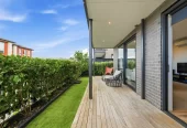 Built by Jalcon Homes, 2 beds 1 bath 1 car park apartment, Positioned on the ground level with its own private courtyard, just a short stroll to the heart of Kumeu, with easy access to Westgate Shopping Centre, SH16 motorway links, zoned for Huapai District School, St Paul’s School, and Massey High School, 3/38 Jane Maree Road Kumeu, Auckland