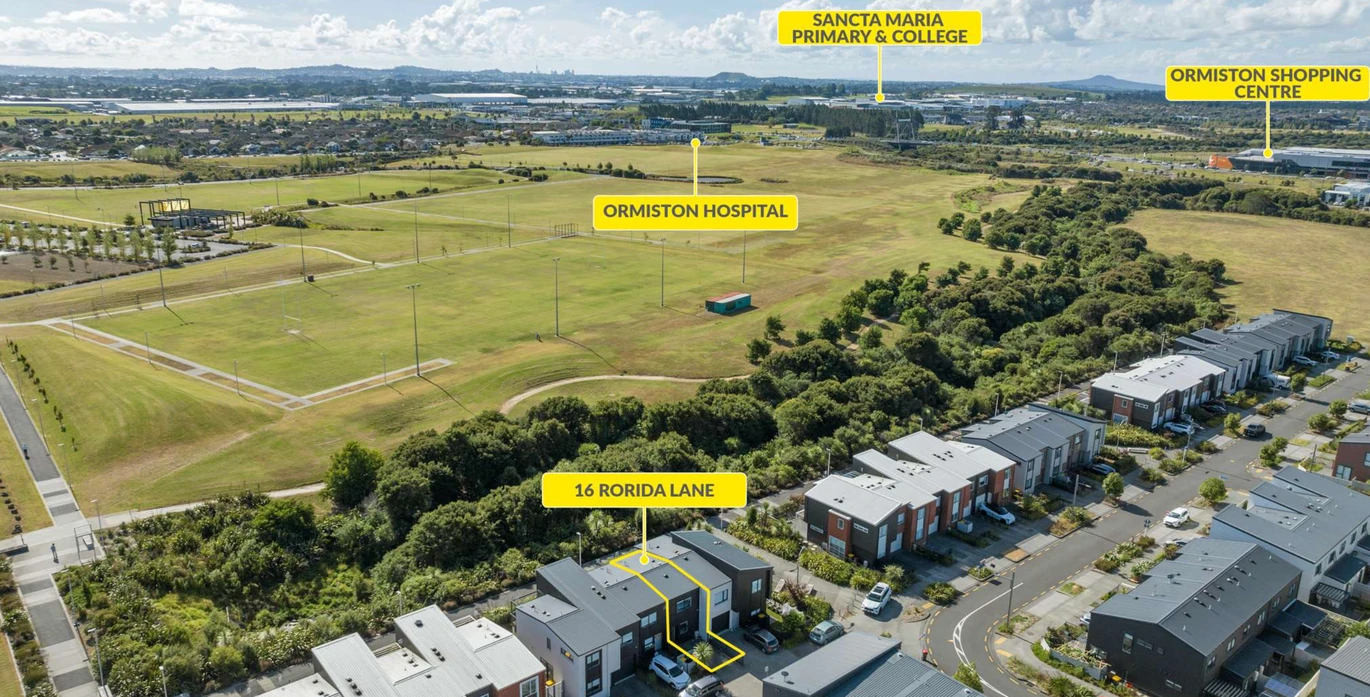 Urgent sale, Fletcher Built Freehold Home | No Body Corp Fees |2 Bedrooms | 1.5 Bathrooms | Floor Area 82 sqm (m.o.l) | Land Area 101 sqm | Reserve Outlook, close to Ormiston Town Centre and zoned for excellent local schools, 16 Rorida Lane Flat Bush, Auckland