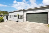 1012m2, 4 beds (1 ensuite) 2 baths house with double garage with RC, EPA for 4 standalone homes, BC in progress, minutes from from Torbay Village shops, cafes, and transport links, beaches, schools, 0.2 km to Torbay School, 59 Hebron Road, Waiake, Auckland