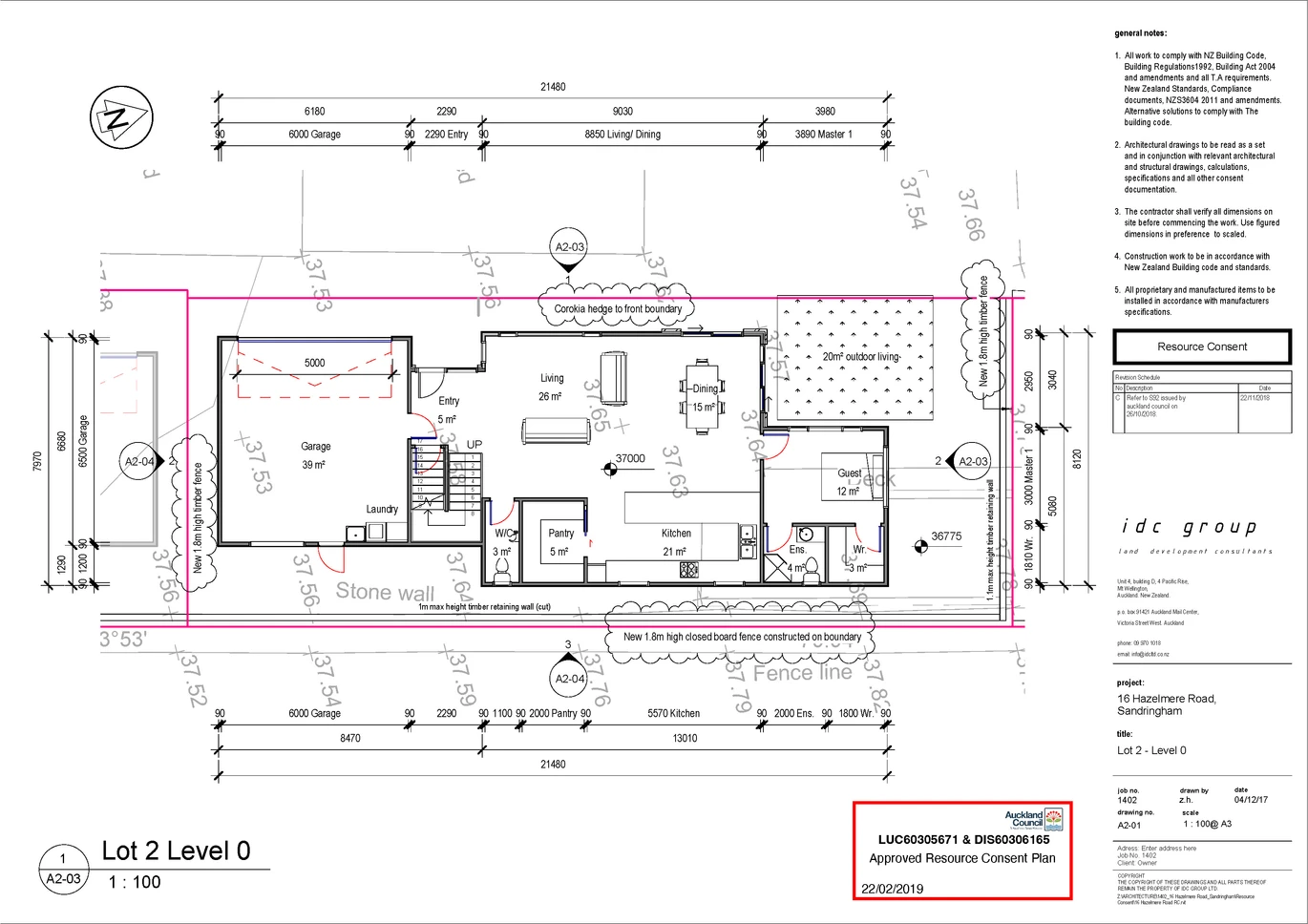 Mt Albert Grammar school zone, Freehold 286m2 section with Title Issued, This site comes with a draft house design of approximately 266m², 5 bedrooms | 3 bathrooms | 2 living areas | Double garage (Building consent required). close to local shops, schools, parks, 16B Hazelmere Road Sandringham, Auckland