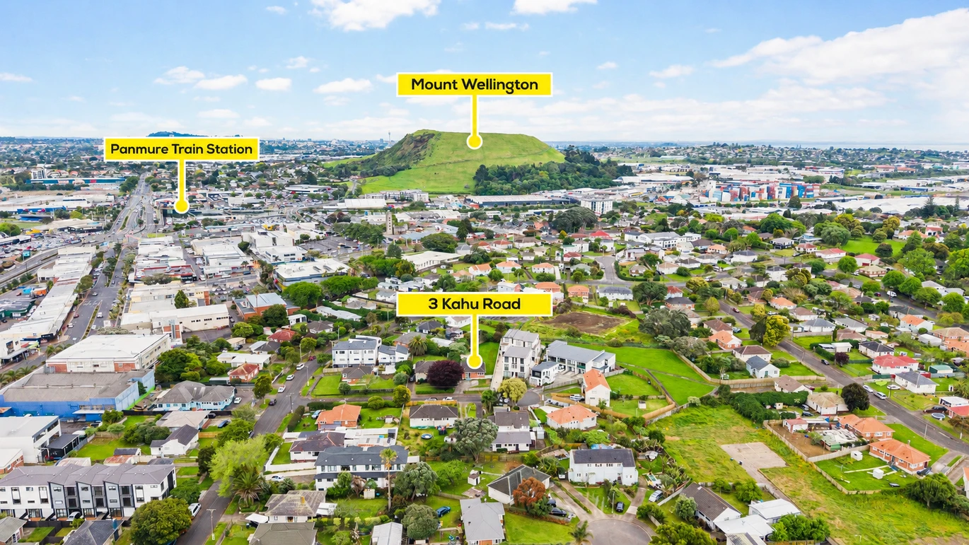 908m2 section with RC Approved 6-Dwelling, 3 beds 1 bath house, Just a short stroll to Queen Street Panmure for shopping, cafés and dining, 3 Kahu Road Panmure, Auckland