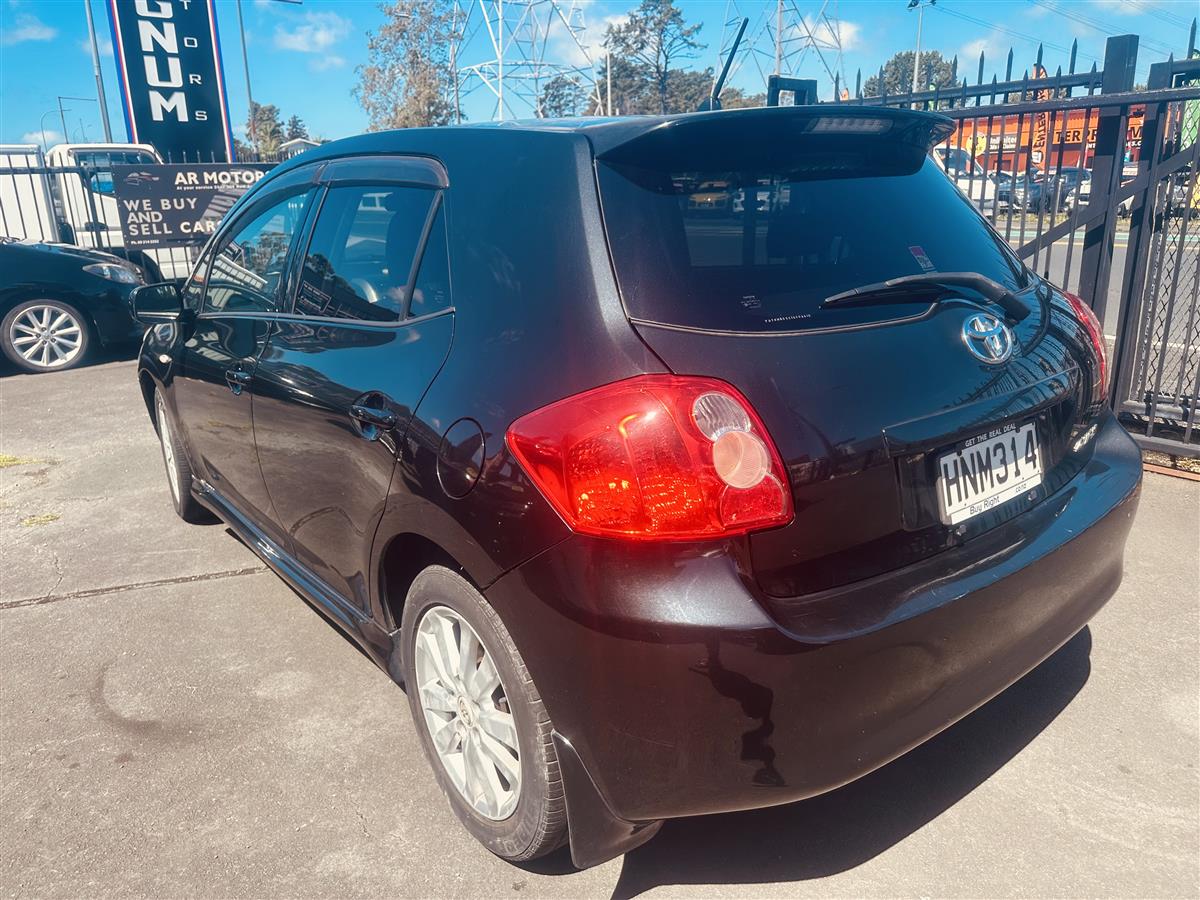 2007 Toyota Auris TOYOTA AURIS 1.8LTR Hatchback Tiptronic, Black, 5 seats, Petrol, 1,800 cc, 150,000 km