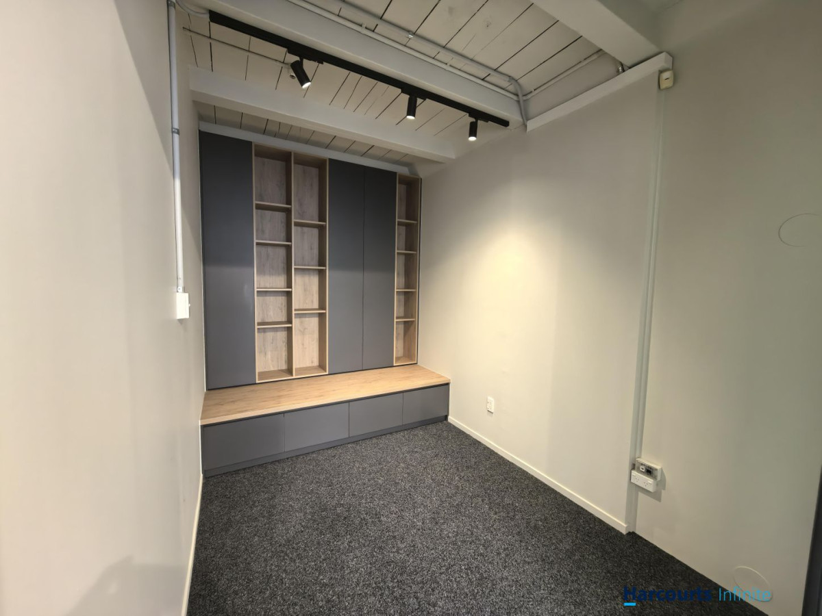 Approx. 84sqm office space across two levels, Two exclusive onsite car parks, Modern amenities include a bathroom, kitchenette, security system, and heat pump, Outgoings approx. $7,030.77 + GST per annum, Available for lease or purchase, 13/40 Arrenway Drive, Rosedale, Auckland