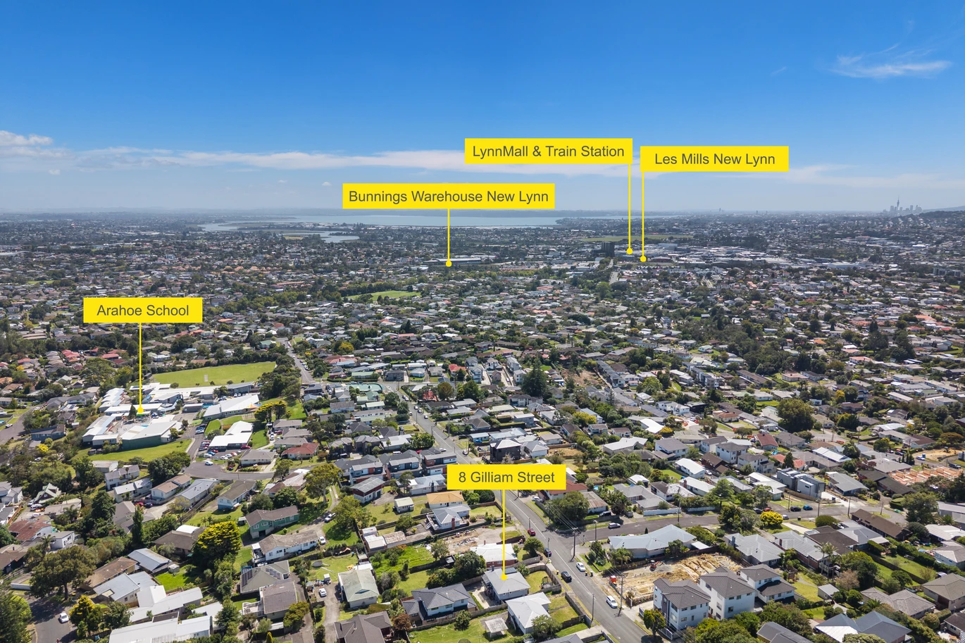 3 beds 1 bath house with garage on 342m2 section, Downstairs rumpus room with generous storage, close to schools, Lynn Mall, Zoned for Arahoe Primary School, Green Bay High School and Blockhouse Bay Intermediate, 8 Gilliam Street New Lynn, Auckland