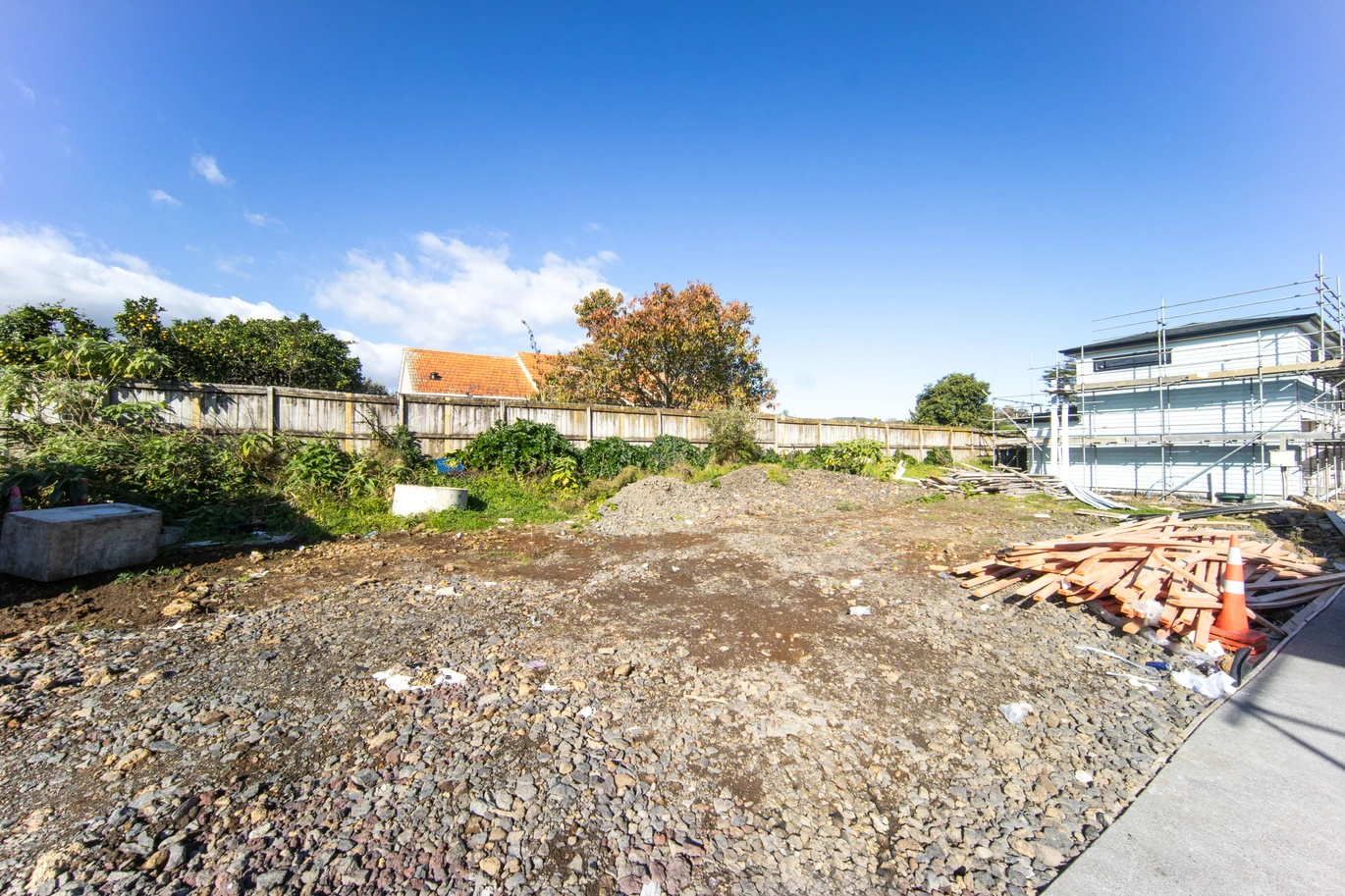 Mt Albert Grammar school zone, Freehold 286m2 section with Title Issued, This site comes with a draft house design of approximately 266m², 5 bedrooms | 3 bathrooms | 2 living areas | Double garage (Building consent required). close to local shops, schools, parks, 16B Hazelmere Road Sandringham, Auckland