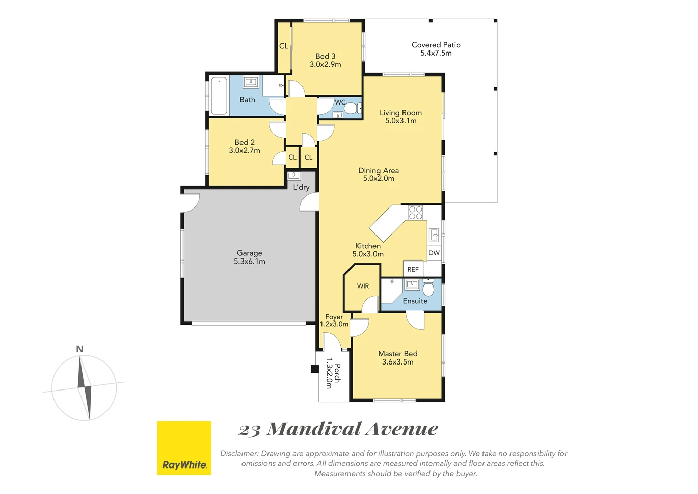 134m2 Brick and tile 3 beds 2 baths house with double garage on 300m2 section, close to Botany Doens and Ormiston shopping centres, 23 Mandival Avenue, Flat Bush, Auckland