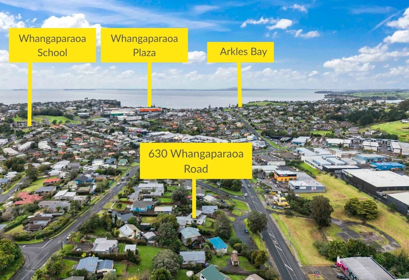 Home and Income on 827m2 section, 4 beds 2 baths house with 1- bed granny, within walking distance to Coast Plaza, public transport, schools, beaches, (this property can be purchased on its own OR in conjunction with neighboring 624, 626 & 628 Whangaparaoa Road), 630 Whangaparaoa Road, Stanmore Bay, Auckland