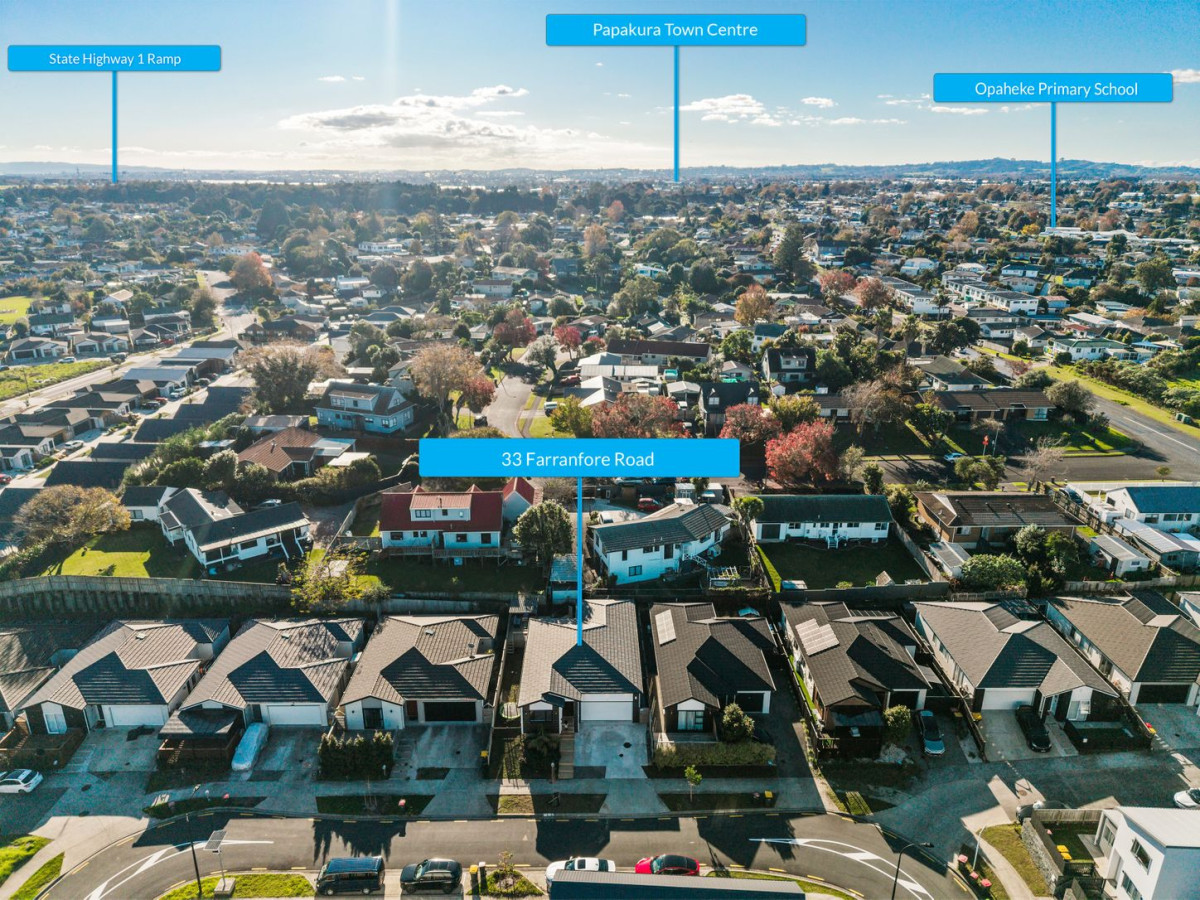 Vendors relocating, 165m2 4 beds 3 baths house with double garage on 330m2 section, ceiling speakers with background music integration, central ventilation, moments from Great South Road, motorway connections, zoned for Opaheke School, 33 Farranfore Road, Opaheke, Auckland
