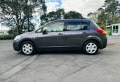 2008 Nissan Tiida NZ RADIO !! Hatchback Tiptronic, 5 seats, Grey, New Import, Petrol, 1,500 cc, 119,000 km