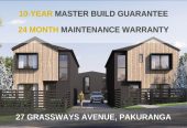 10-year Master Build Guarantee + 2-year maintenance warranty, Brandnew freehold 3 beds 2.5 baths home with car park, 0.3 km to Pakuranga Intermediate, Lot 3, 27 Grassways Avenue, Pakuranga, Auckland