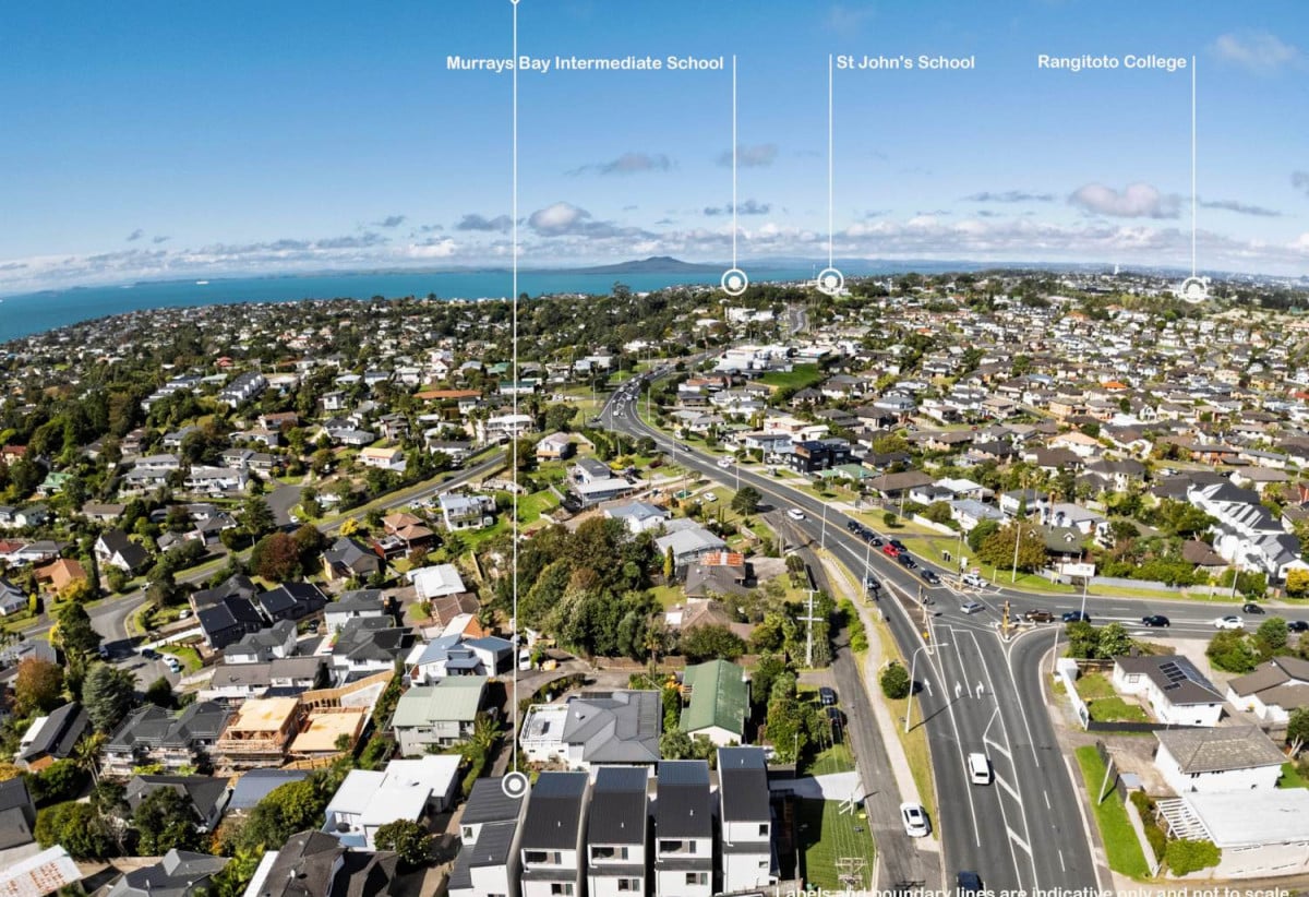 Rangitoto College zone, Brandnew freehold 3 beds 2.5 baths home with garage, close to schools shops, Albany Mall, motorway access, 0.9 km to Pinehill School (Browns Bay), Lot 2/589A East Coast Road, Browns Bay, Auckland
