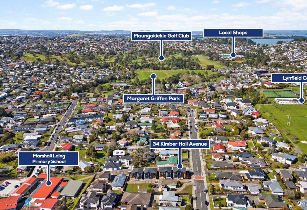 Brandnew standalone 5 beds 4 baths home with garage, 1 bed 1 bath ground floor, close to schools, shops, parks, golf club, 0.1 km to Marshall Laing School, 0.5 km to Lynfield College, 2.1 km to Blockhouse Bay Intermediate, Lot 2/34 Kimberhall Avenue, Mt Roskill, Auckland
