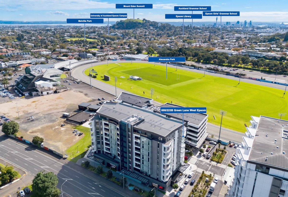 Double Grammar school zone, 3 beds 2 baths 2 car parks Luxury apartment with Iconic Views, central air conditioning, automatic blinds, a separate laundry, ample storage throughout, with a supermarket, fitness centre, and a selection of cafés and restaurants located within the complex, its proximity to Cornwall Park, zoned for Cornwall Park District School, Auckland Grammar School, and Epsom Girls Grammar School, 608/223B Green lane West, Epsom, Auckland