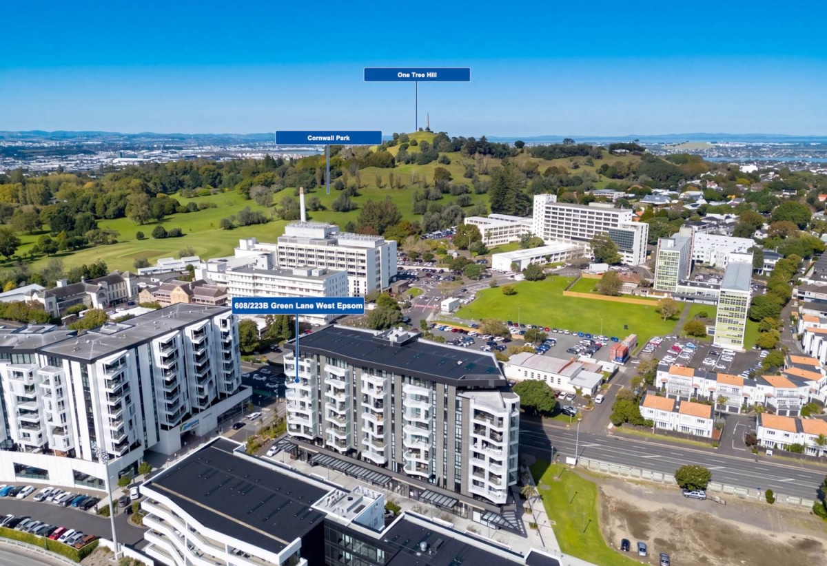 Double Grammar school zone, 3 beds 2 baths 2 car parks Luxury apartment with Iconic Views, central air conditioning, automatic blinds, a separate laundry, ample storage throughout, with a supermarket, fitness centre, and a selection of cafés and restaurants located within the complex, its proximity to Cornwall Park, zoned for Cornwall Park District School, Auckland Grammar School, and Epsom Girls Grammar School, 608/223B Green lane West, Epsom, Auckland
