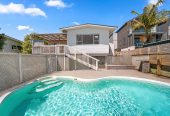 Double Westlake school zone, 3 beds 1 bath house with swimming pool on 812m2 section, zoned for Westlake Boys High School and Westlake Girls High School, and within easy reach of Sunnybrae Primary School, close to shopping centres, motorway access, 108 Coronation Road, Hillcrest, Auckland