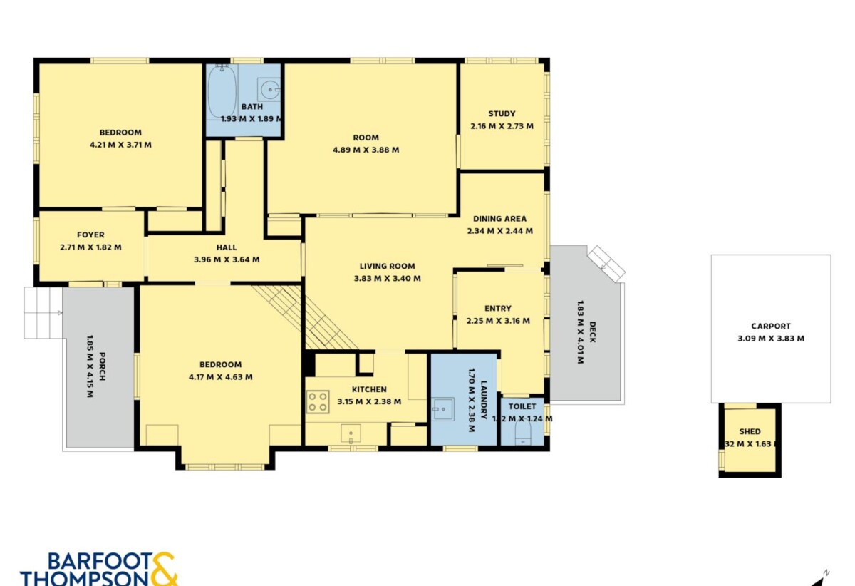 3 beds + study 1 bath house with carport on 419m2 section, minutes from Otahuhu town centre, motorway access, 0.4 km to Otahuhu College, 5 Chelsea Avenue, Otahuhu, Auckland