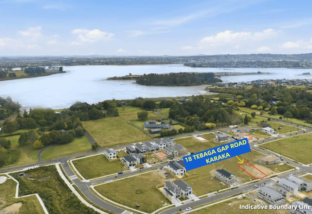 350m2 section, Title issued, services on site, ready for your next project. Concept plans are available for an approximately 264m² two-level home (subject to council approval) ( 6 beds house with 2 beds granny), Close to local schools, parks, easy motorway access, 0.6 km to Hingaia Peninsula School, 18 Tebaga Gap Road, Karaka, Auckland
