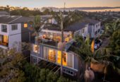 Owners relocating, 6 beds 4 baths house with double garage and views on 368m2 section, 3 beds 1 bath 1 lounge ground floor, walking distance of the bus stop, schools, shopping centre, 0.8 km to Northcote College and Willow Park School, 25 Pupuke Road, Birkenhead, Auckland