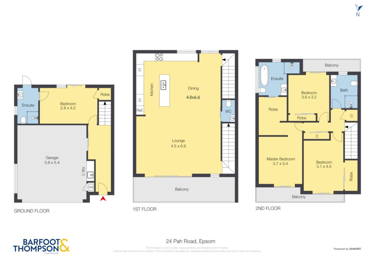 Double Grammar school zone, 220m2 Freehold 4 beds (2 ensuites) 3.5 baths home with double garage, 1 ensuite ground floor, just moments from Greenwoods Corner and Cornwall Park. 2.9 km to Epsom Girls’ Grammar School, 3.7 km to Auckland Grammar, 2/24 Pah Road, Epsom,Auckland