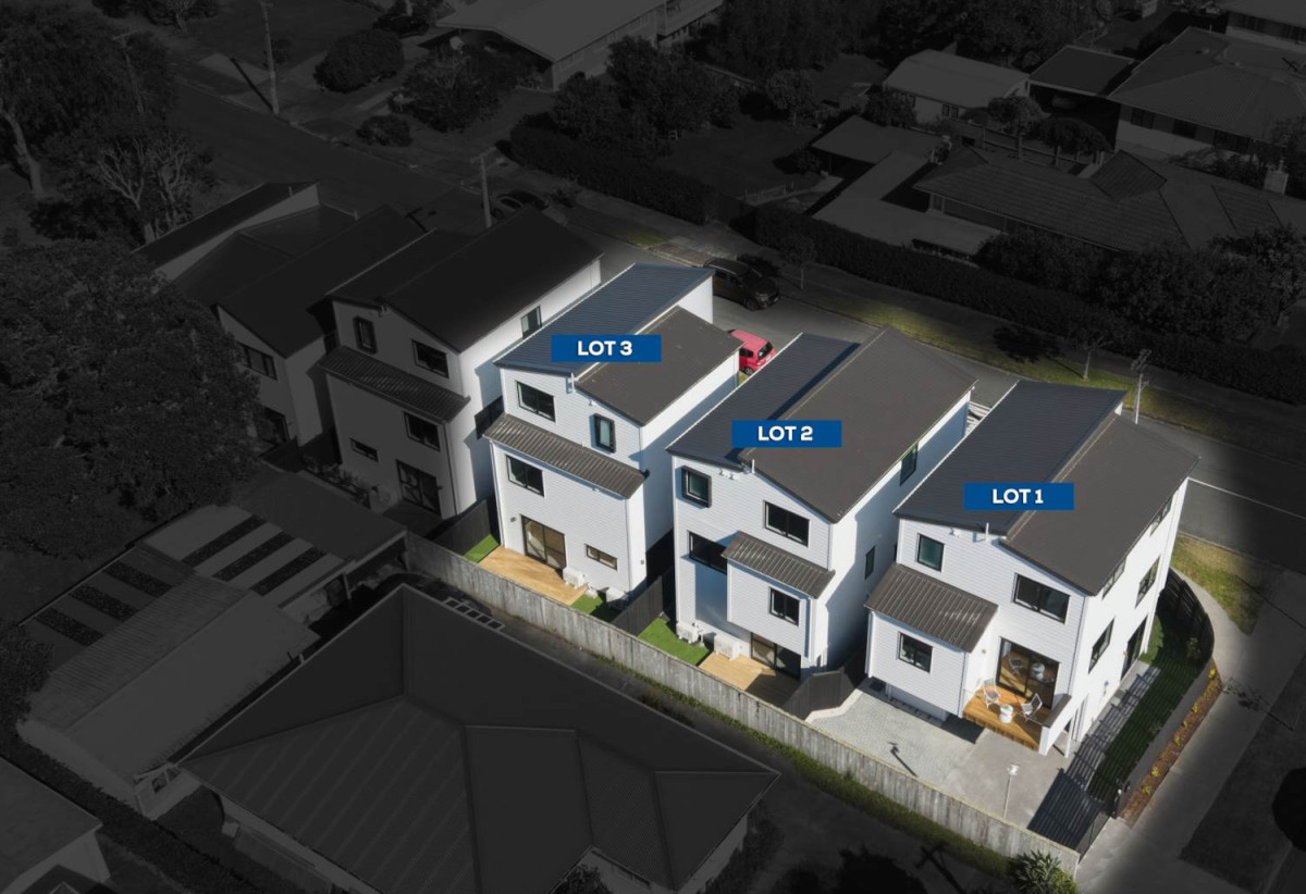 Brandnew standalone 5 beds 4 baths home with garage, 2 beds 1 bath ground floor, close to schools, shops, supermarkets, reserves, gulf club, 0.6 km to Lynfield College, 73,75/79 Cnr Terry Street and McFadzean Drive, Blockhouse Bay, Auckland