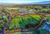 267m2 3 beds + study room 2 baths house with double garage on 5.03ha section, with RC approved for three vacant lifestyle allotments of approximately 1.34ha, 1.02ha, and 0.93ha net (1.11ha gross), alongside a substantial 1.56ha lot containing the existing residence, close to town centre, 0.8 km to Swanson School, 4.3 km to Waitakere College, 780 Swanson Road, Swanson, Auckland