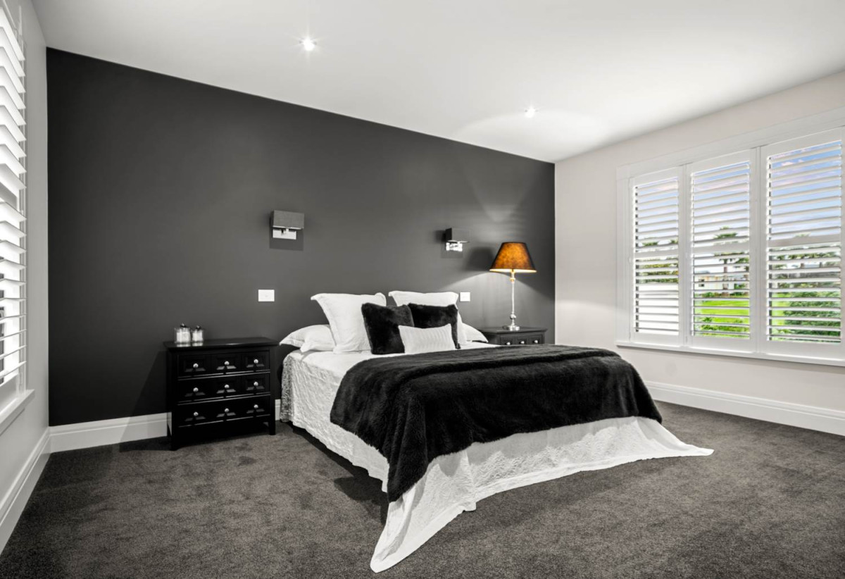 30,269m² section, The home offers 5 beds 3 baths, including a private guest suite with a designer ensuite featuring dual showers, A separate wing accommodates additional bedrooms and a luxurious family bathroom with a sculptural real stone bath, Underfloor heating throughout, A five-car garage, A formal 10-seater dining room beneath a genuine Swarovski crystal chandelier, integrated throughout the home is a premium HEOS multi-room audio system, a fully equipped private cinema with six luxury seats, The stunning 16.5-metre heated swimming pool (approx. 5.5–6m wide), 2.2 km to Riverhead School, 739 Coatesville-Riverhead Highway, Riverhead, Auckland