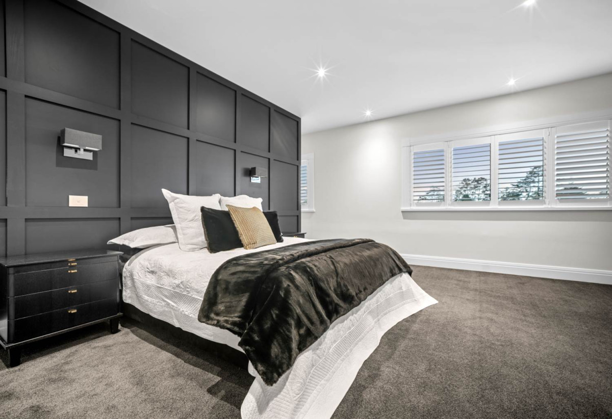 30,269m² section, The home offers 5 beds 3 baths, including a private guest suite with a designer ensuite featuring dual showers, A separate wing accommodates additional bedrooms and a luxurious family bathroom with a sculptural real stone bath, Underfloor heating throughout, A five-car garage, A formal 10-seater dining room beneath a genuine Swarovski crystal chandelier, integrated throughout the home is a premium HEOS multi-room audio system, a fully equipped private cinema with six luxury seats, The stunning 16.5-metre heated swimming pool (approx. 5.5–6m wide), 2.2 km to Riverhead School, 739 Coatesville-Riverhead Highway, Riverhead, Auckland