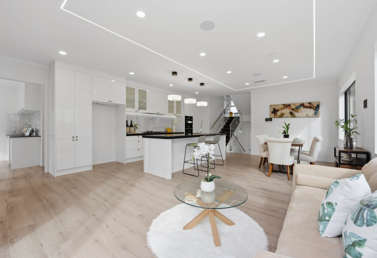 2 Kitchens, 333m2 Brandnew 7 beds (5 ensuites) 6.5 baths house with double garage and 2-beds granny on 451m2 section, close to schools, parks, Ormiston and Botany Downs shopping centres, 0.8 km to Mission Heights Junior College, 1 km to Mission Heights Primary School, 1.5 km to Ormiston Senior College, 56A Tinaku Road, Flat Bush, Auckland, Auckland