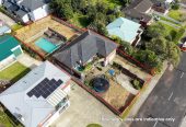 683m² Mixed Housing Suburban, 4 beds 2 baths house with double garage and swimming pool, 0.2 km to Howick Primary School, 0.4 km to Howick Intermediate, 1.1 km to Pakuranga College, 19 Willoughby Avenue, Howick, Auckland