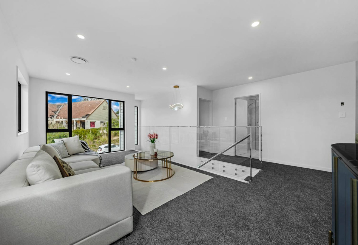 Brandnew 4 beds (2 ensuites) 3.5 bath house, Bonus room—perfect as a study, home office, or nursery, 1 ensuite ground floor, a tandem garage plus two extra off parking spaces, minutes to Ormiston Town Centre and Botany Shopping Mall, schools, 0.4 km to Te Uho o Te Nikau Primary School, 1.2 km to Ormiston Junior College, 1.3 km to Ormiston Senior College, 27 Obelus Road, Flat Bush, Auckland